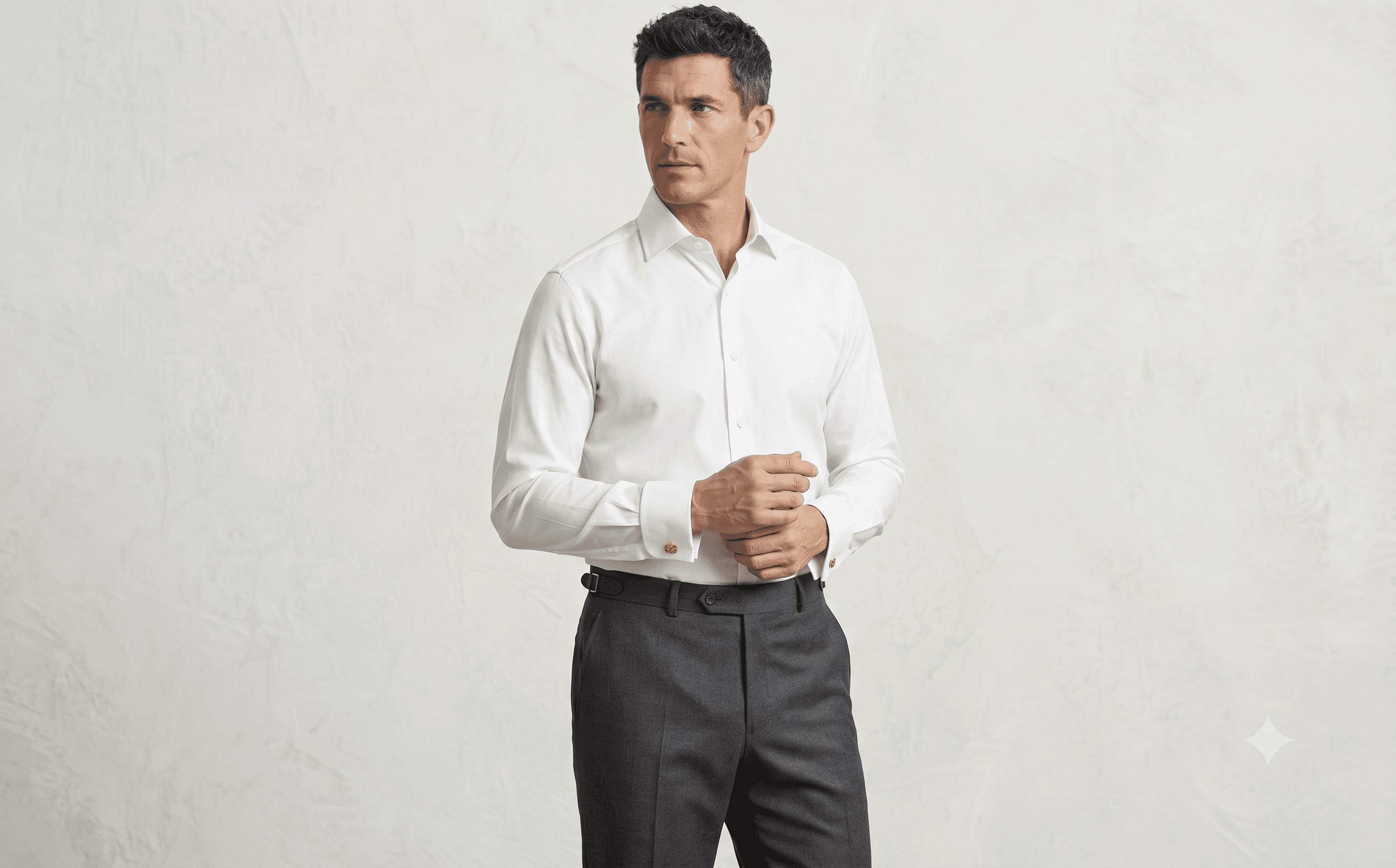 Tailored wool trousers